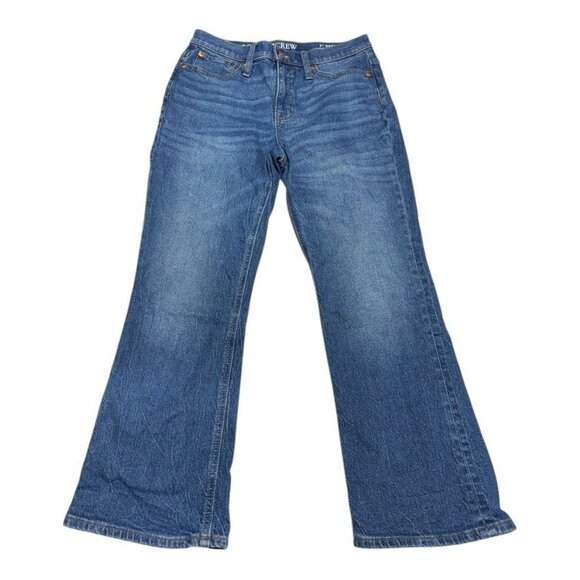 J. Crew Bootcut Cropped Jeans Blue Waist 28 - Picture 8 of 9